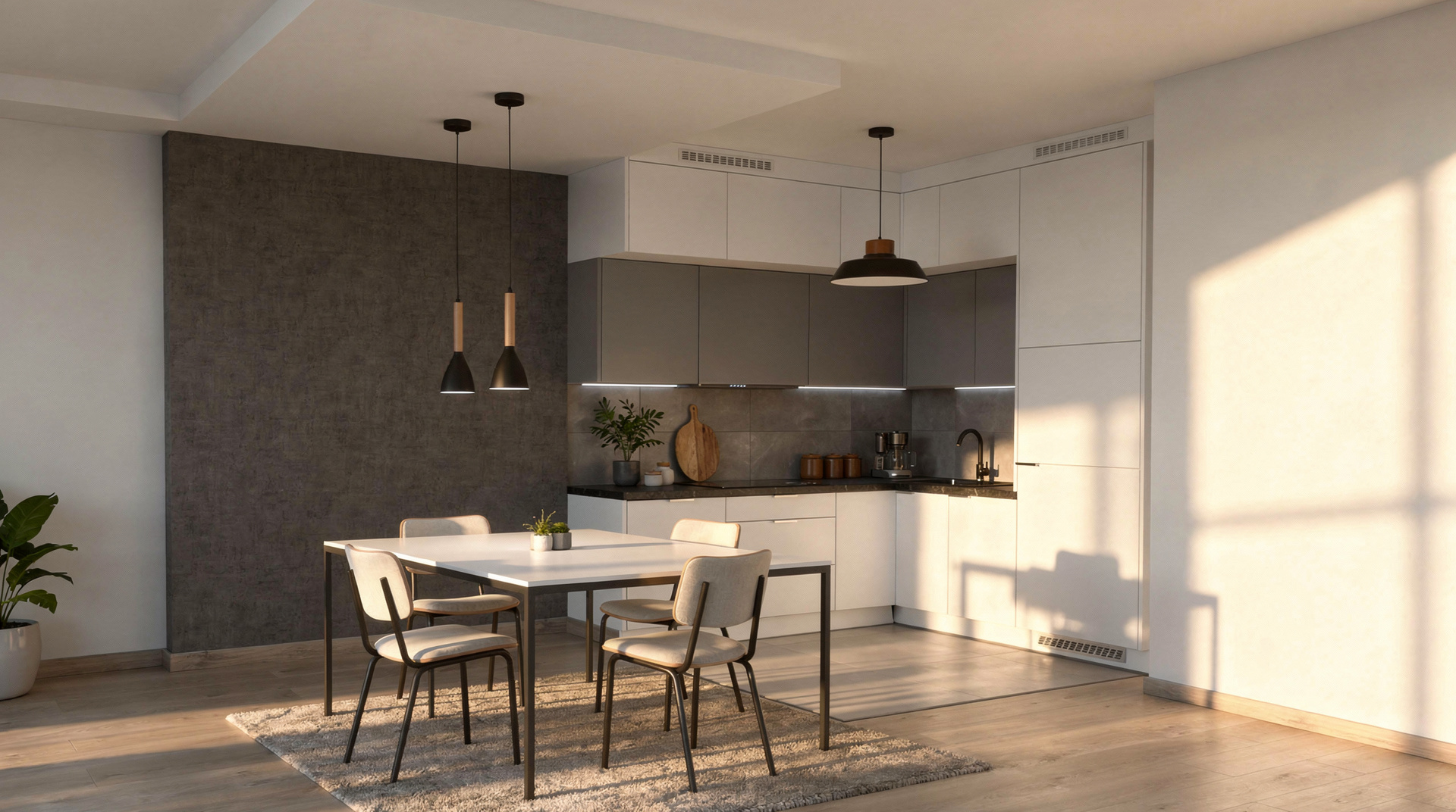 12 apartamentów z widokiem – Kuchnia apartamentu – ujęcie 2